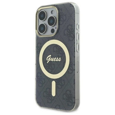 iPhone 16 Pro – Guess IML 4G MagSafe dėklas - Juodas 1