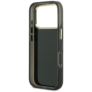 iPhone 17 Pro Guess IML 4G Script Metal dėklas – juodas 6