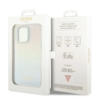 Originalus Guess dėklas IML Faceted Mirror Disco IridescentiPhone 13 Pro / 13 - Įvariaspalvis 7