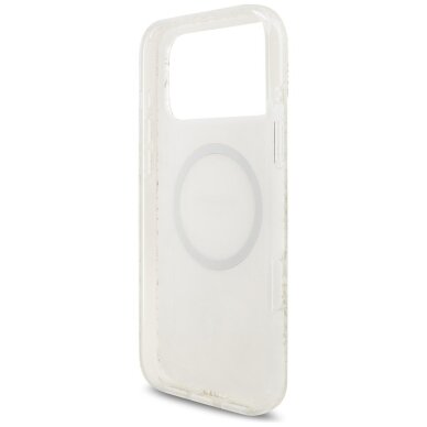 iPhone 17 Pro Max Guess IML Flowers Electro Pearl Strap MagSafe dėklas – baltas 6 iPhone 17 Pro Max Guess IML Flowers Electro Pearl Strap MagSafe dėklas – baltas 6