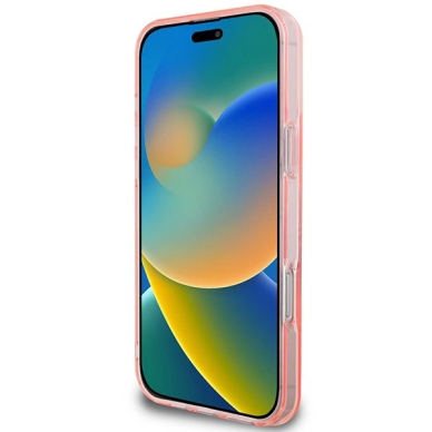 iPhone 16 Pro Max Dėklas Guess IML Flowers Wreath MagSafe – rožinis 4