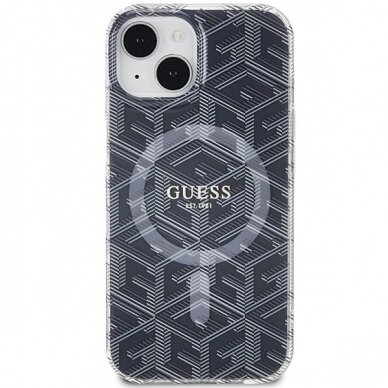Originalus Guess dėklas IML GCube MagSafeiPhone 15 Plus / 14 Plus - Juodas 2 Originalus Guess dėklas IML GCube MagSafeiPhone 15 Plus / 14 Plus - Juodas 2