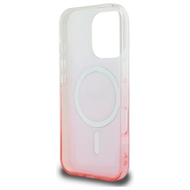 iPhone 16 Pro Max – Guess IML Glitter Gradient MagSafe dėklas - Rožinis 6