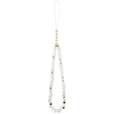 iPhone 17 Pro Guess IML Glitters Script Strap MagSafe dėklas – skaidrus 1