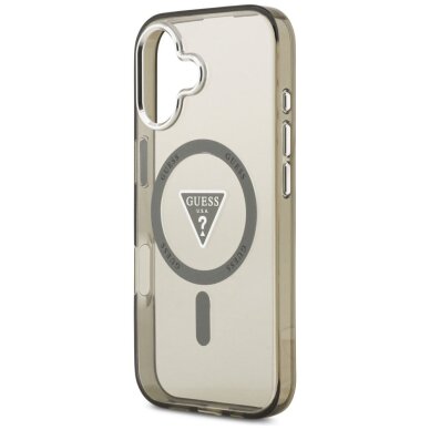 iPhone 17 Guess IML Gradient Triangle Logo MagSafe dėklas – alyvinis 5