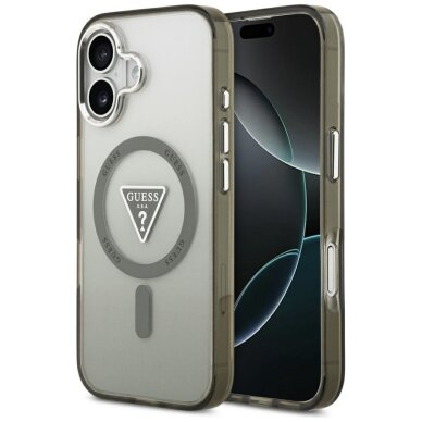 iPhone 17 Guess IML Gradient Triangle Logo MagSafe dėklas – alyvinis iPhone 17 Guess IML Gradient Triangle Logo MagSafe dėklas – alyvinis