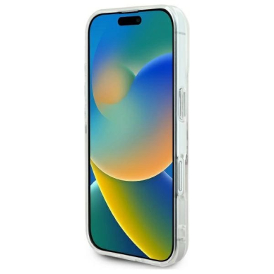 iPhone 16 Plus – Guess IML Heart dėklas - Skaidrus 4