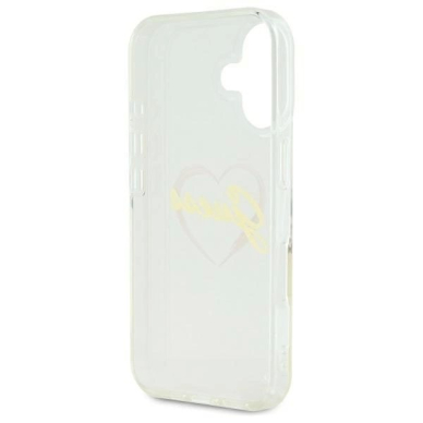 iPhone 16 Plus – Guess IML Heart dėklas - Skaidrus 6
