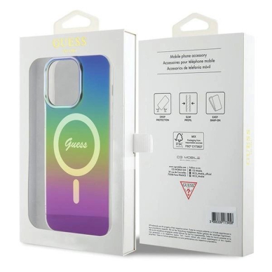Guess IML Iridescent MagSafe Dėklas skirtas iPhone 15 Pro Max 6.7&quot; - multicolor 7