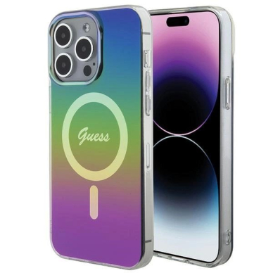 Guess IML Iridescent MagSafe Dėklas skirtas iPhone 15 Pro Max 6.7&quot; - multicolor