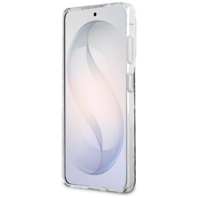 Samsung Galaxy S26 Guess IML Leopard Print Triangle MagSafe dėklas – juodas 4