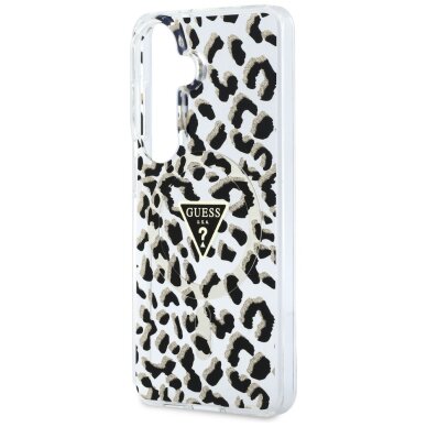 Samsung Galaxy S26 Guess IML Leopard Print Triangle MagSafe dėklas – juodas 5 Samsung Galaxy S26 Guess IML Leopard Print Triangle MagSafe dėklas – juodas 5