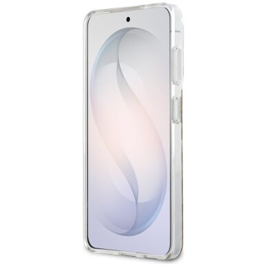 Samsung Galaxy S26 Guess IML Leopard Print Triangle MagSafe dėklas – rudas 4