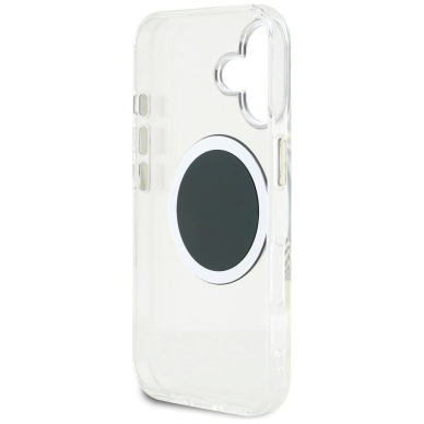 iPhone 16 Guess IML Metal Colored Circle Classic Logo MagSafe dėklas - juodas 6 iPhone 16 Guess IML Metal Colored Circle Classic Logo MagSafe dėklas - juodas 6