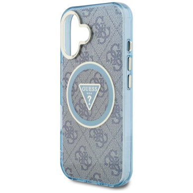 iPhone 16 – Guess IML Metal Glitter 4G Circle Triangle MagSafe dėklas - Mėlynas 5 iPhone 16 – Guess IML Metal Glitter 4G Circle Triangle MagSafe dėklas - Mėlynas 5