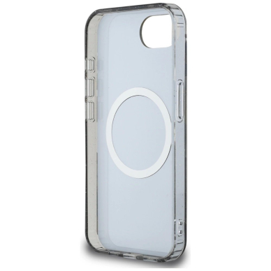 iPhone 16e – Guess IML Metal Glitter Flowers Triangle MagSafe dėklas - Juodas 6 iPhone 16e – Guess IML Metal Glitter Flowers Triangle MagSafe dėklas - Juodas 6