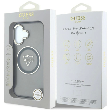 Guess IML Metal Mountain Logo MagSafe Dėklas skirtas iPhone 16 - Juodas 7 Guess IML Metal Mountain Logo MagSafe Dėklas skirtas iPhone 16 - Juodas 7