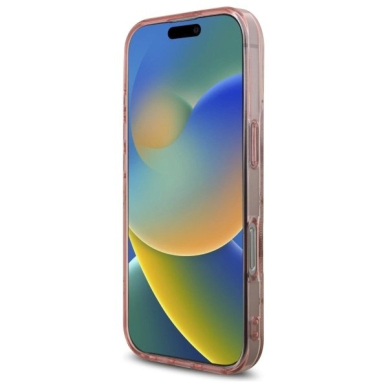 Dėklas Guess IML Peony On 4G Background MagSafe iPhone 16 Pro - Rožinis 4 Dėklas Guess IML Peony On 4G Background MagSafe iPhone 16 Pro - Rožinis 4