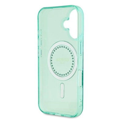 iPhone 16 Plus – Guess IML Rhinestones MagSafe dėklas - Žalias 6