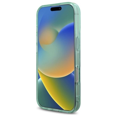 iPhone 16 Pro Max – Guess IML Rhinestones MagSafe dėklas - Žalias 4