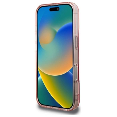 iPhone 16 Pro Max – Guess IML Rhinestones MagSafe dėklas - Rožinis 4