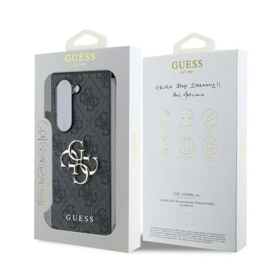 Guess Odinis 4G Metal Logo Dėklas skirtas Samsung Galaxy Z Fold 6 - Juodas 6