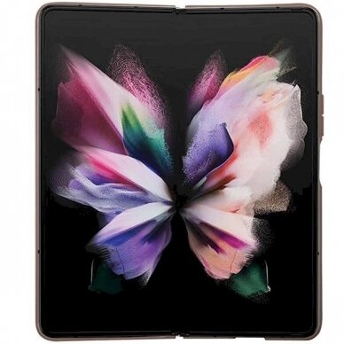 Dėklas Guess Leather 4G Triangle Strass Dėklas skirta Samsung Galaxy Z Fold 5 - Rudas 5 Dėklas Guess Leather 4G Triangle Strass Dėklas skirta Samsung Galaxy Z Fold 5 - Rudas 5