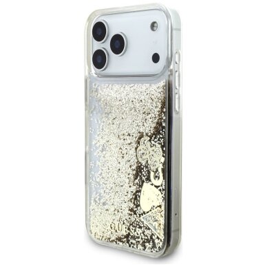 iPhone 17 Pro Guess Liquid Glitter 4 Charms dėklas – auksinis 1 iPhone 17 Pro Guess Liquid Glitter 4 Charms dėklas – auksinis 1