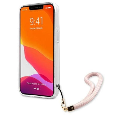Guess Marble Strap Collection iPhone 13 Pro Max 6.7&quot; Dėklas - Rožinis 4