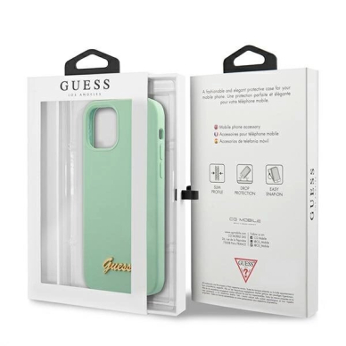 Guess Metal Logo Script Dėklas skirtas iPhone 12 Pro Max 6.7" - Žalias 7 Guess Metal Logo Script Dėklas skirtas iPhone 12 Pro Max 6.7" - Žalias 7
