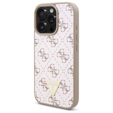 iPhone 16 Pro Max – Guess New 4G Triangle dėklas - Baltas 1