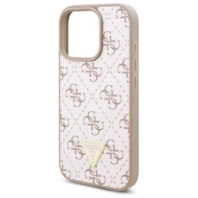 iPhone 16 Pro Max – Guess New 4G Triangle dėklas - Baltas 5