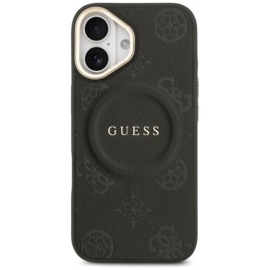 iPhone 17 Guess Peony Hot Stamp dėklas su MagSafe – juodas 2
