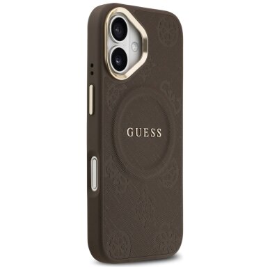 iPhone 17 Guess Peony Hot Stamp MagSafe dėklas – rudas 3 iPhone 17 Guess Peony Hot Stamp MagSafe dėklas – rudas 3
