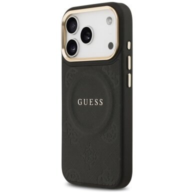iPhone 17 Pro Guess Peony Hot Stamp dėklas su MagSafe – juodas 1 iPhone 17 Pro Guess Peony Hot Stamp dėklas su MagSafe – juodas 1