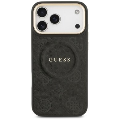 iPhone 17 Pro Max dėklas Guess Peony Hot Stamp, MagSafe – juodas 2 iPhone 17 Pro Max dėklas Guess Peony Hot Stamp, MagSafe – juodas 2