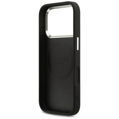 iPhone 17 Pro Guess Peony Hot Stamp Script MagSafe dėklas – juodas 6 iPhone 17 Pro Guess Peony Hot Stamp Script MagSafe dėklas – juodas 6