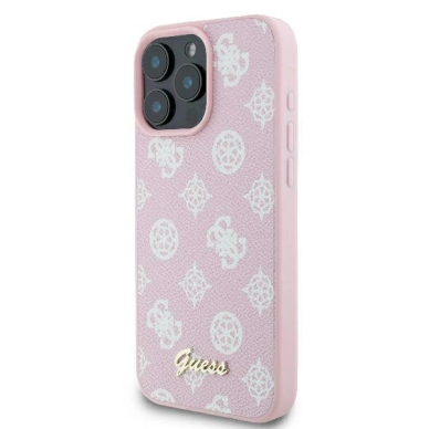Dėklas Guess Peony Script Logo MagSafe iPhone 16 Pro - Rožinis 1 Dėklas Guess Peony Script Logo MagSafe iPhone 16 Pro - Rožinis 1