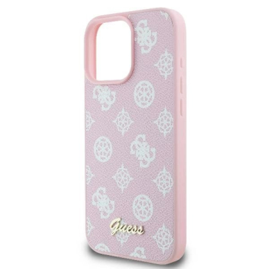 Dėklas Guess Peony Script Logo MagSafe iPhone 16 Pro - Rožinis 5 Dėklas Guess Peony Script Logo MagSafe iPhone 16 Pro - Rožinis 5