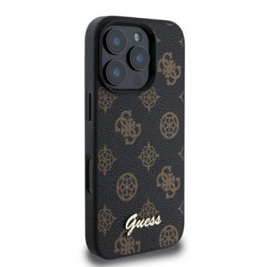 Guess Peony Script MagSafe iPhone 16 Pro Max Dėklas - Juodas 1 Guess Peony Script MagSafe iPhone 16 Pro Max Dėklas - Juodas 1
