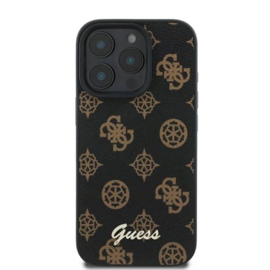 Guess Peony Script MagSafe iPhone 16 Pro Max Dėklas - Juodas 2 Guess Peony Script MagSafe iPhone 16 Pro Max Dėklas - Juodas 2