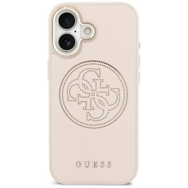 iPhone 17 Guess Perforated 4G MagSafe dėklas – rožinis 2 iPhone 17 Guess Perforated 4G MagSafe dėklas – rožinis 2