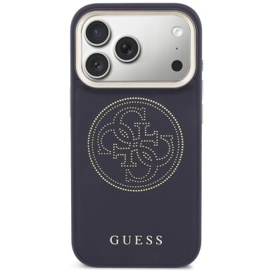 iPhone 17 Pro Guess Perforated 4G MagSafe dėklas – mėlynas 2