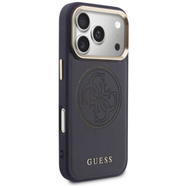 iPhone 17 Pro Max Guess Perforated 4G MagSafe dėklas – mėlynas 3 iPhone 17 Pro Max Guess Perforated 4G MagSafe dėklas – mėlynas 3