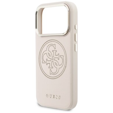 iPhone 17 Pro Max Guess Perforated 4G MagSafe dėklas – rožinis 5 iPhone 17 Pro Max Guess Perforated 4G MagSafe dėklas – rožinis 5
