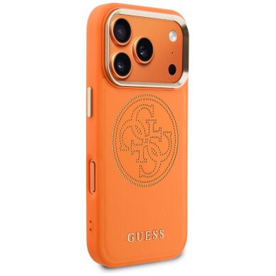 iPhone 17 Pro Guess Perforated 4G MagSafe dėklas – oranžinis 3
