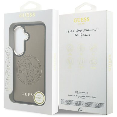 Samsung Galaxy S26 Guess Perforated Logo MagSafe dėklas – rudas 7