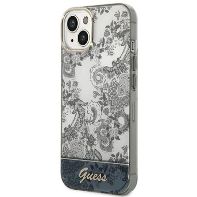 Guess Porcelain Collection iPhone 14 / 15 / 13 6.1&quot; Dėklas - Pilkas 1