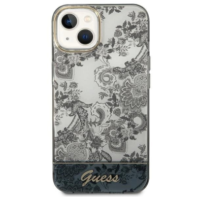 Guess Porcelain Collection iPhone 14 / 15 / 13 6.1&quot; Dėklas - Pilkas 2