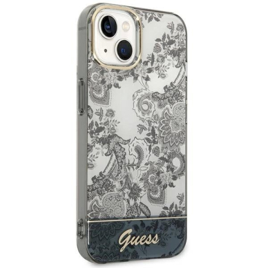 Guess Porcelain Collection iPhone 14 / 15 / 13 6.1&quot; Dėklas - Pilkas 3
